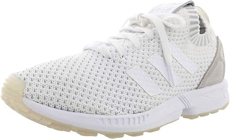 adidas Men's ZX Flux Primeknit Sneaker White/White/White 9.5 